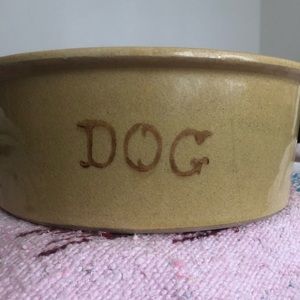 Vintage Dog Bowl